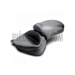 Selle Mustang Touring 2-up Vintage Lisse pour Yamaha XVS650 de 1998 à 2014