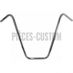Guidon Ape Hanger 25mm chromé  Hauteur 16"