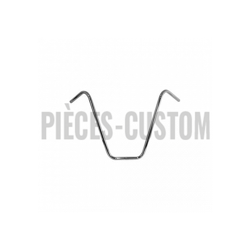 Guidon Ape Hanger 25mm chromé  Hauteur 16"