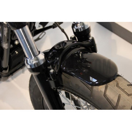 Garde-boue avant Bobber Noir brillant pour Sportster 48 de 2010 à 2017