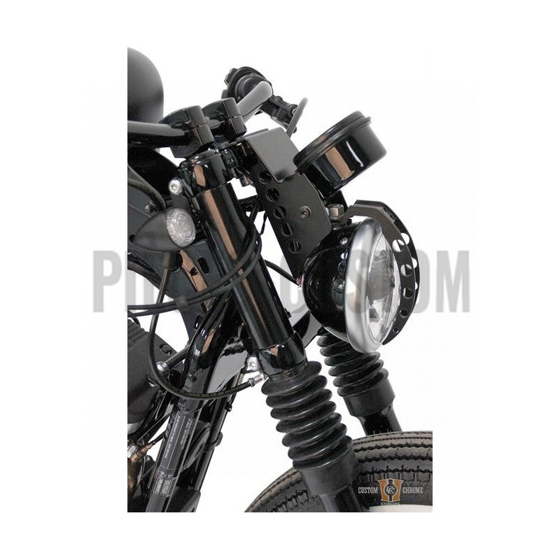 Caches tubes de fourche 4 pièces Noir pour Sportster XL1200X de 2016 à 2017