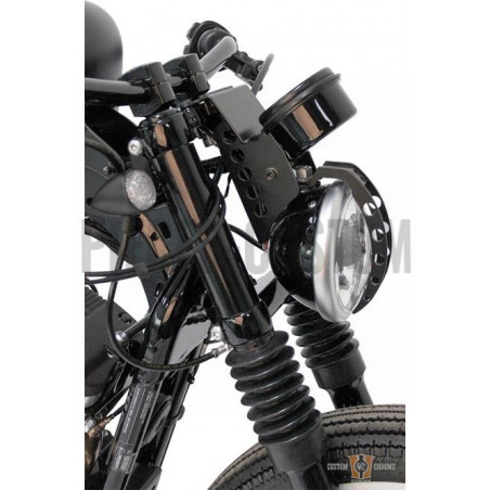 Caches tubes de fourche 4 pièces Noir pour Sportster 883 jusque 2015
