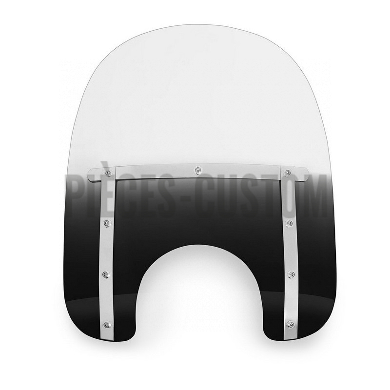 Pare-brise Memphis Shades Slim Dégradé noir Hauteur 43cm