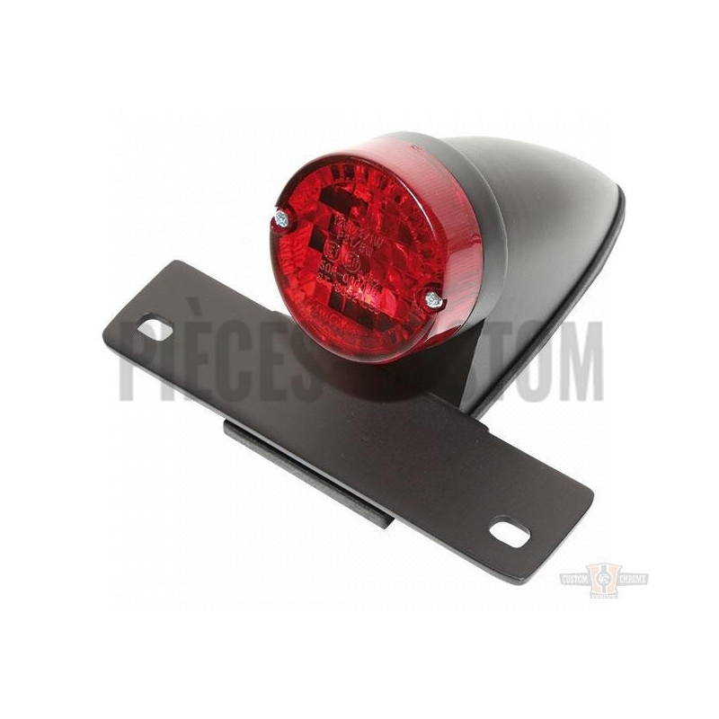 Feu Sparto Noir homologué avec support de plaque