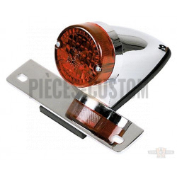Feu Sparto Chrome homologué avec support de plaque