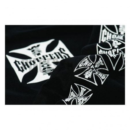 T-shirt manches longues West Coast Choppers Noir Original Cross