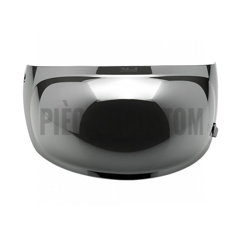 Visière Bubble Biltwell Transparente Anti-Buée Pour Casques Jet 3 Boutons - Qualité Premium