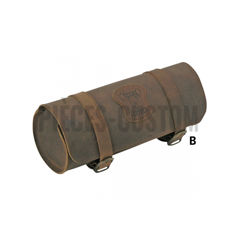 Sacoche à outils en cuir marron