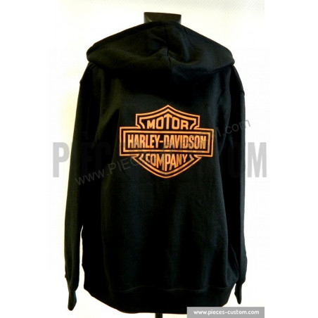 Sweat à capuche noir Harley Davidson T. XS