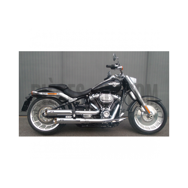 Silencieux MCJ réglables Royal 90 Noir pour Softail FXFB FXFBS de 2018 à 2019