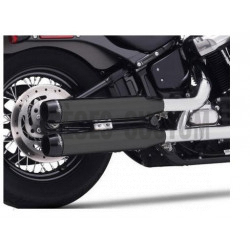 Silencieux-Rinehart-3.5"-Noir-embouts-noirs-pour-Softail-de-2018-à-2021