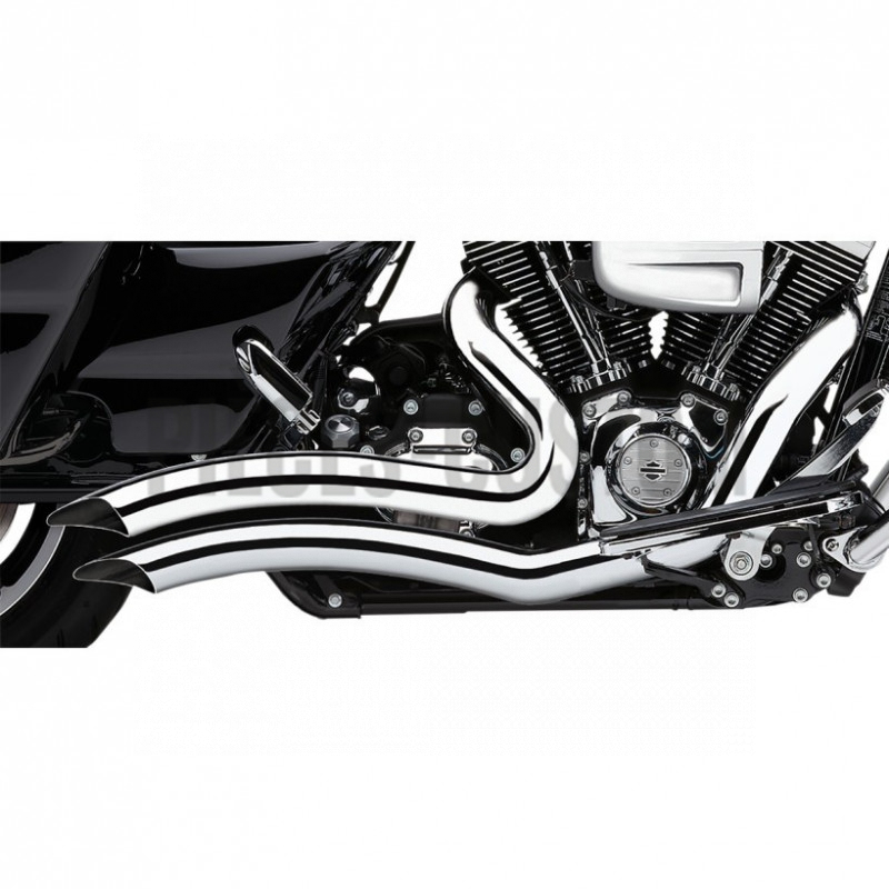 Echappement Cobra Short Swept Noir pour Touring de 2017 à 2019