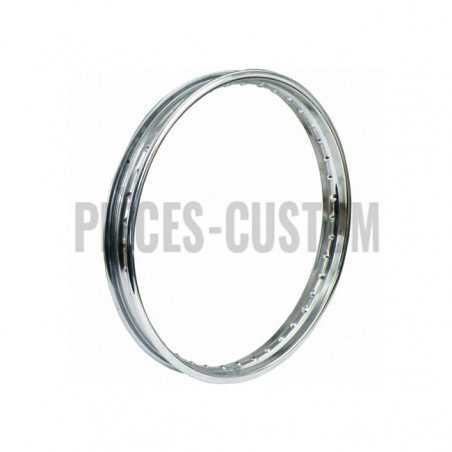 Voile de jante Chrome 40 rayons 21" x 1.85" avec valve métal centrée