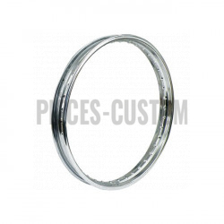 Voile de jante Chrome 40 rayons 21" x 2.15" avec valve métal centrée