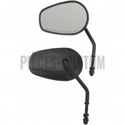 Rétroviseurs-teardrop-style-origine-tige-courte-finition-Noir-mat