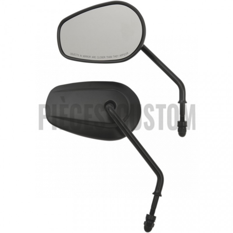 Rétroviseurs-teardrop-style-origine-tige-longue-finition-Noir-mat