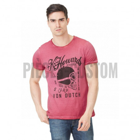 T-shirt Von Dutch Cortes Rouge