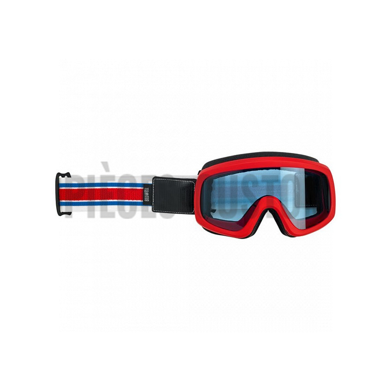 Masque Biltwell Overland 2.0 Racer Couleur Rouge bleu et blanc