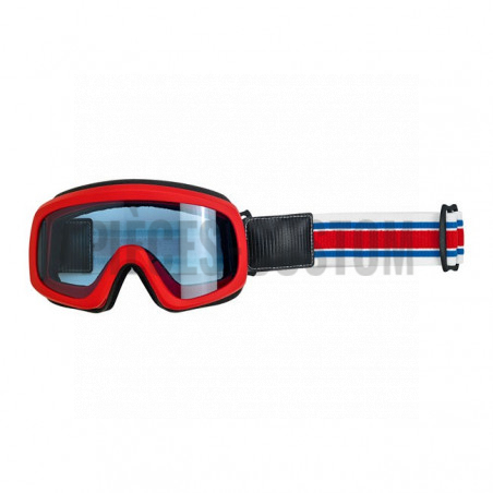Masque Biltwell Overland 2.0 Racer Couleur Rouge bleu et blanc