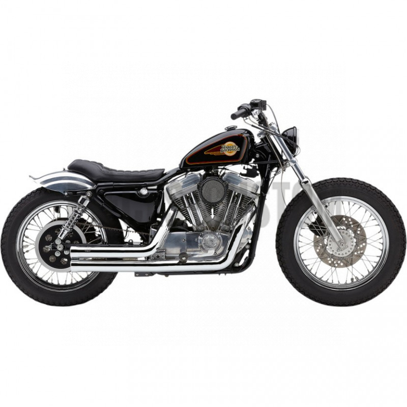 Echappement Cobra 909 2 en 2 Chromé pour Sportster de 1986 à 2003