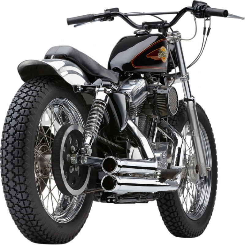 Echappement Cobra 909 2 en 2 Chromé pour Sportster de 1986 à 2003