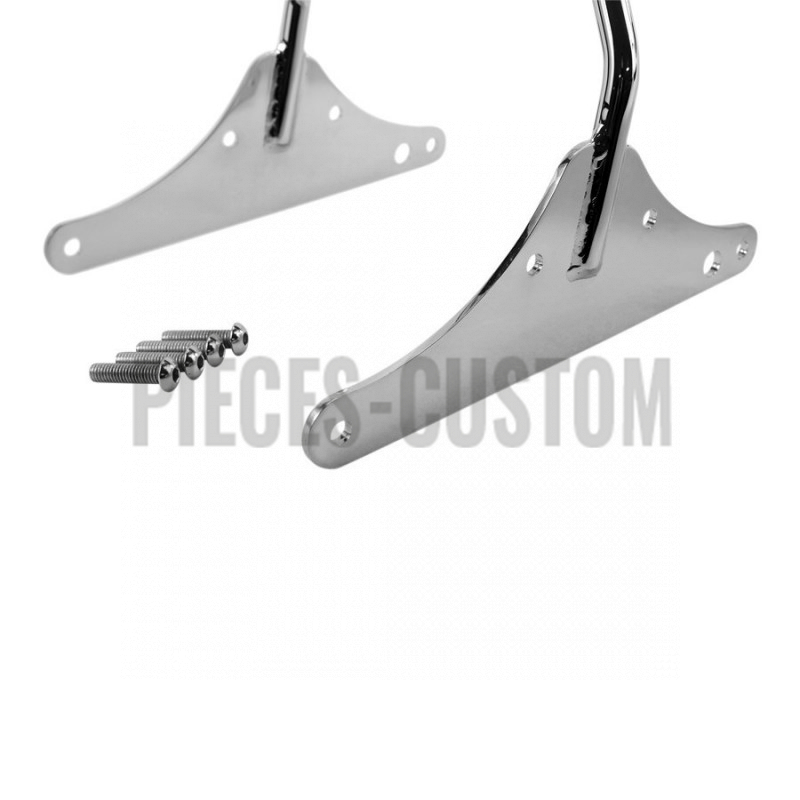 Sissy bar Tc Bros Chrome 52cm Kickback pour Dyna de 2002 à 2005