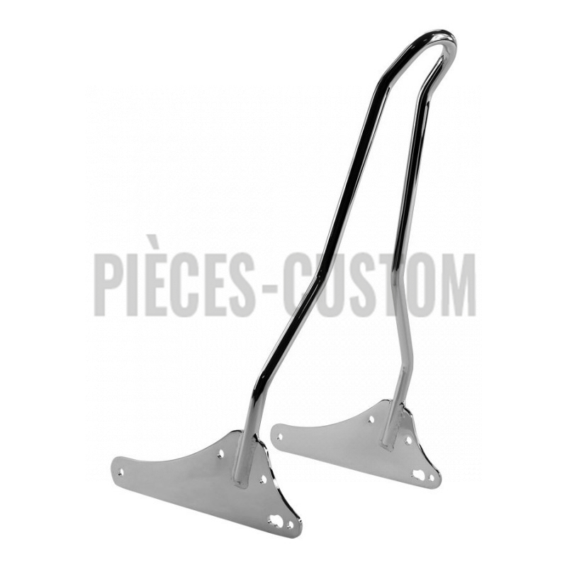 Sissy bar Tc Bros Chrome 51cm Kickback pour Dyna de 2006 à 2017