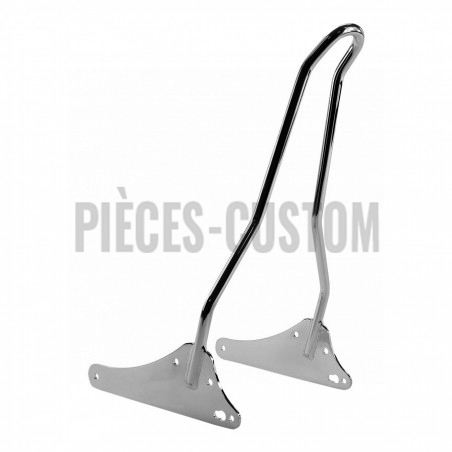 Sissy bar Tc Bros Chrome 51cm Kickback pour Dyna de 2006 à 2017