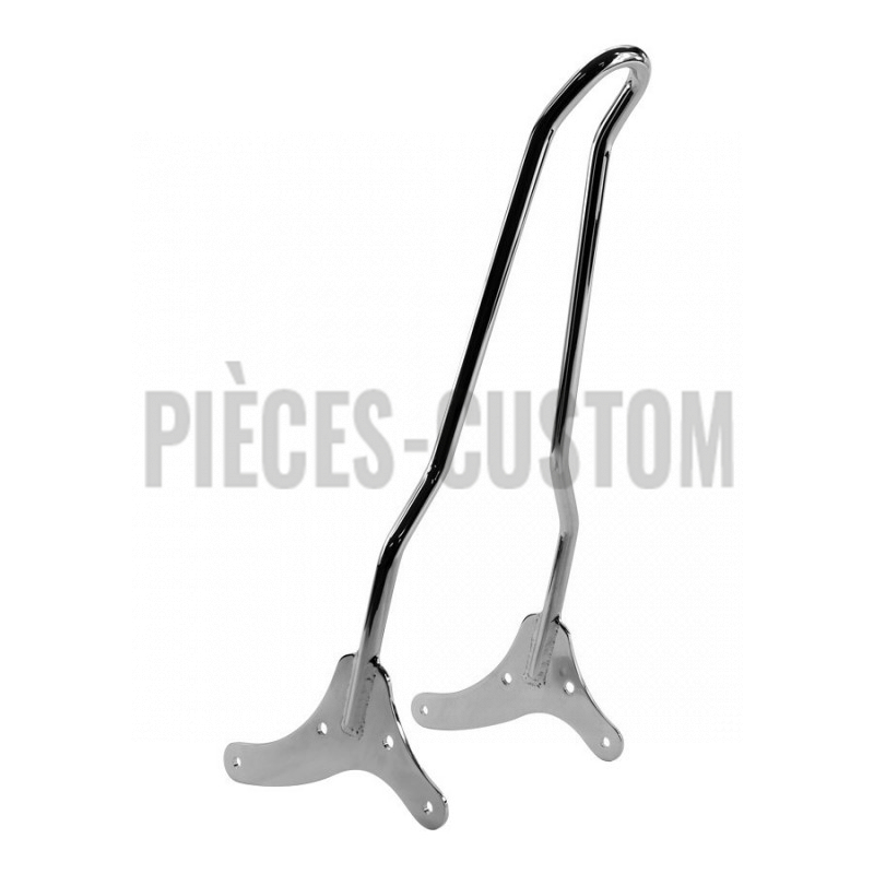 Sissy bar Tc Bros Chrome 54cm Kickback pour Sportster XL de 1994 à 2003