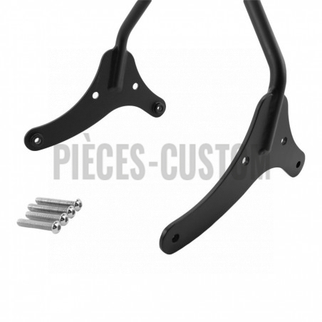 Sissy bar Tc Bros Noir 51cm Kickback pour Sportster XL de 2004 à 2015