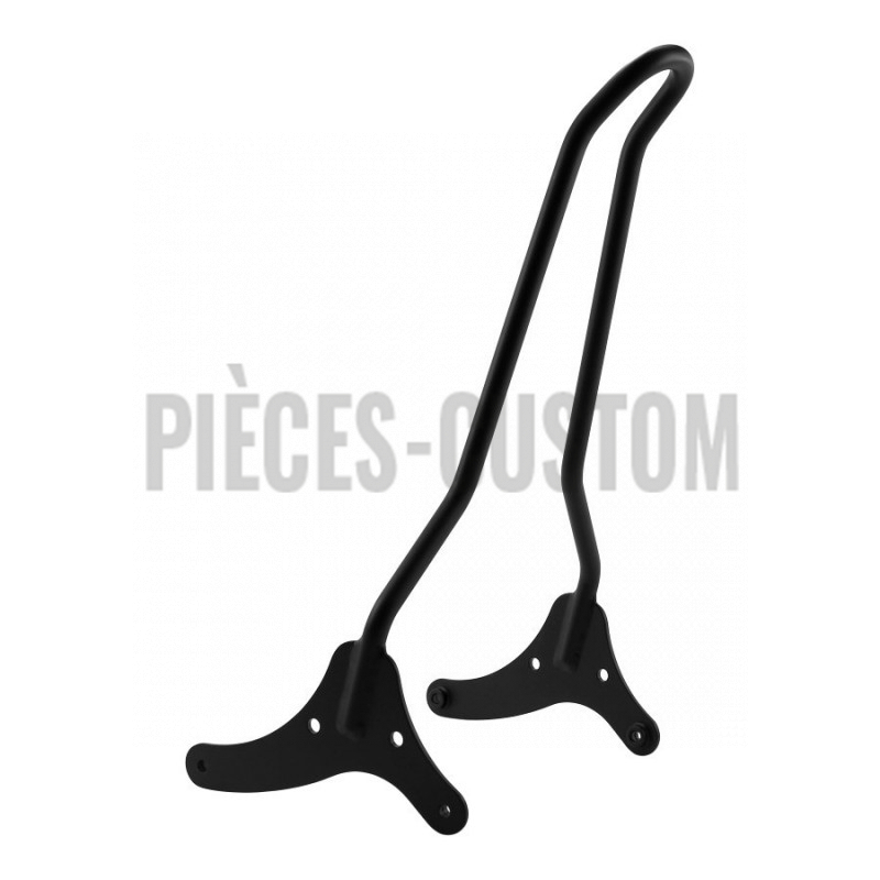 Sissy bar Tc Bros Noir 51cm Kickback pour Sportster XL de 2004 à 2015