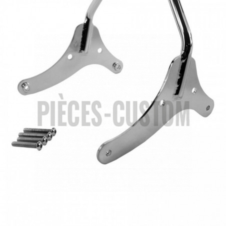 Sissy bar Tc Bros Chrome 51cm Kickback pour Sportster XL de 2004 à 2015