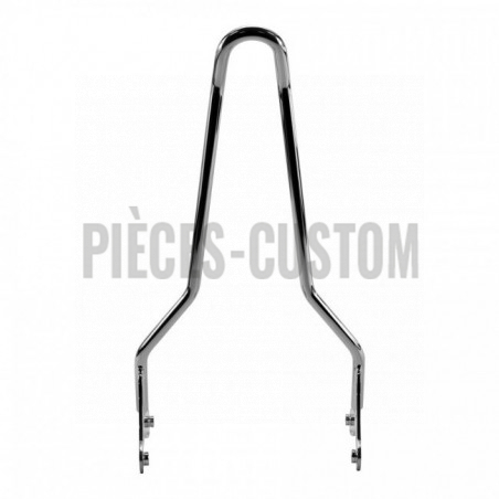 Sissy bar Tc Bros Chrome 51cm Kickback pour Sportster XL de 2004 à 2015