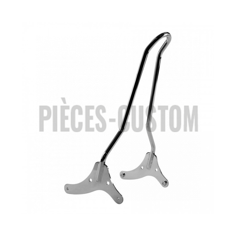 Sissy bar Tc Bros Chrome 51cm Kickback pour Sportster XL de 2004 à 2015