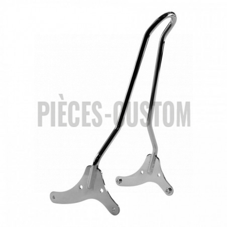 Sissy bar Tc Bros Chrome 51cm Kickback pour Sportster XL de 2004 à 2015