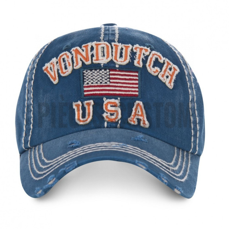 Casquette baseball Von Dutch Eric Bleu