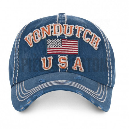 Casquette baseball Von Dutch Eric Bleu