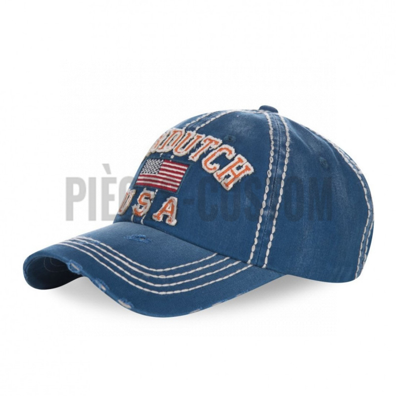 Casquette baseball Von Dutch Eric Bleu