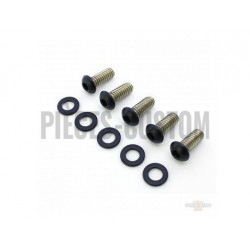 Kit-visserie-noir-pour-trappe-embrayage-pour-Dyna-Softail-et-Touring-de-1999-à-2021