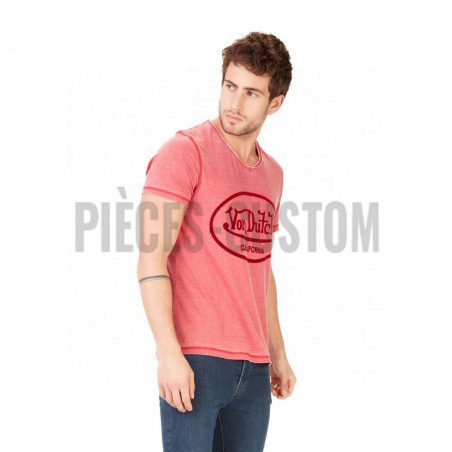 T-shirt Von Dutch Col V AERON Rouge