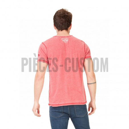 T-shirt Von Dutch Col V AERON Rouge