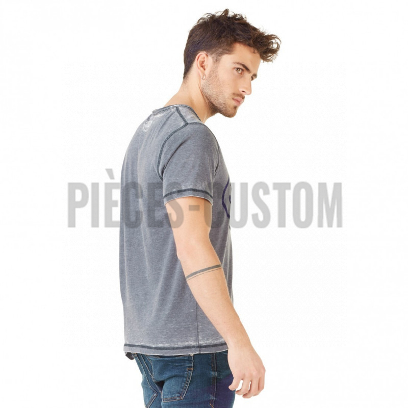 T-shirt Von Dutch Col V AERON Bleu marine
