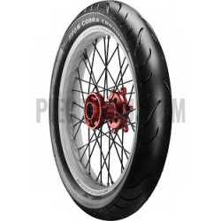 Pneu avant Avon Cobra chrome MT 90 B 16 74H à flanc blanc