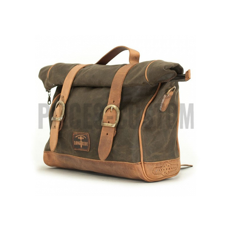 Sacoche Old Chopper LongRide Kaki 34 x 28 x 12 cm