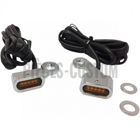 Clignotants-Led-Chrome-lentille-ambrée