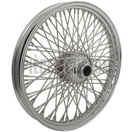 Jante avant chromée 80 rayons 16" x 3.5"  axe 3/4" pour Softail FLST de 1987 à 1999