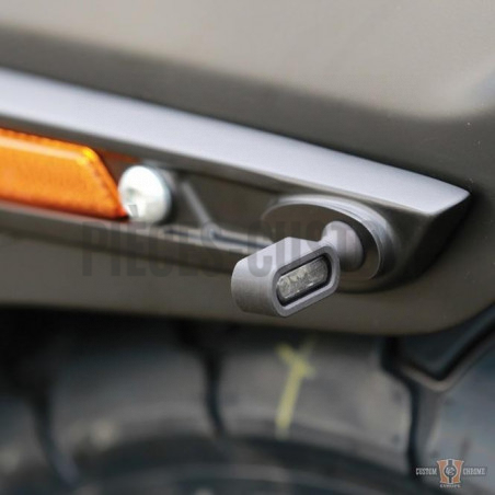 Clignotants arrière 3 en 1 Thunderbike à Leds finition noir Homologués