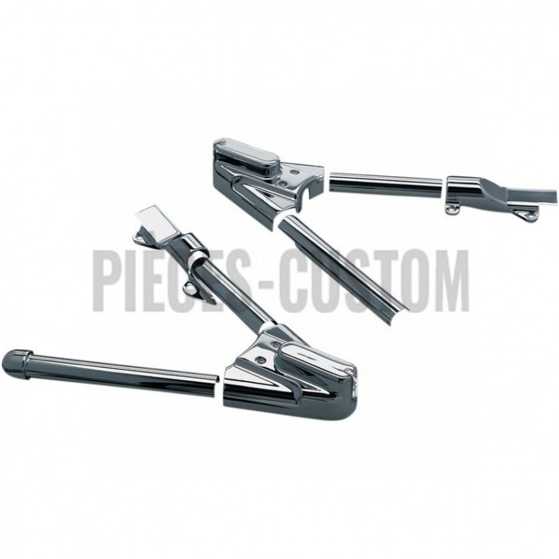 Kit de caches bras oscillant chrome Küryakyn pour Softail de 2008 à 2017