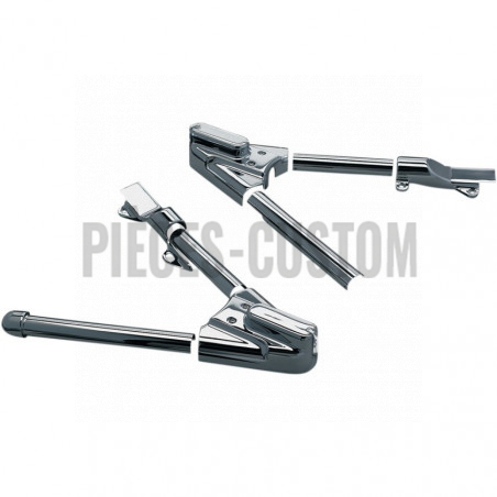 Kit de caches bras oscillant chrome Küryakyn pour Softail de 2008 à 2017