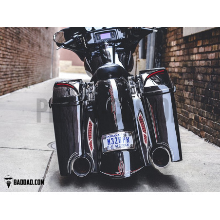 Kit Levier Poignée Aluminium Noir – Compatible Harley Davidson Touring 2014-2023 Street Glide, Road King, Road Glide